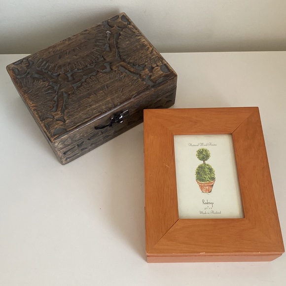 Wooden Jewelry Box / Keepsake Box - Set of 2 - Picture 1 of 16
